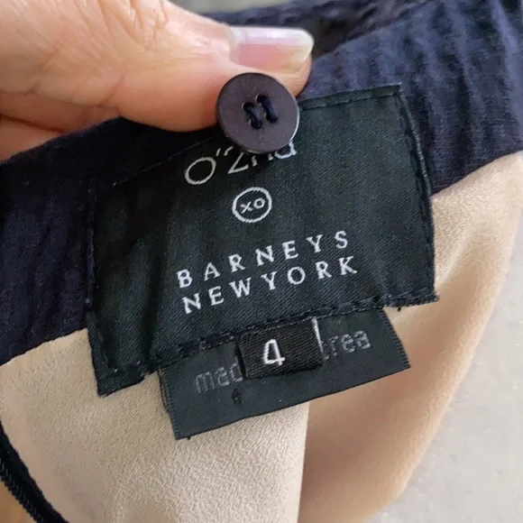 Barney’s NY Navy Lace Detail Dress sz 4 - Picture 17 of 17